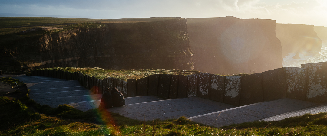 Cliffs of Moher, sun is already going down
