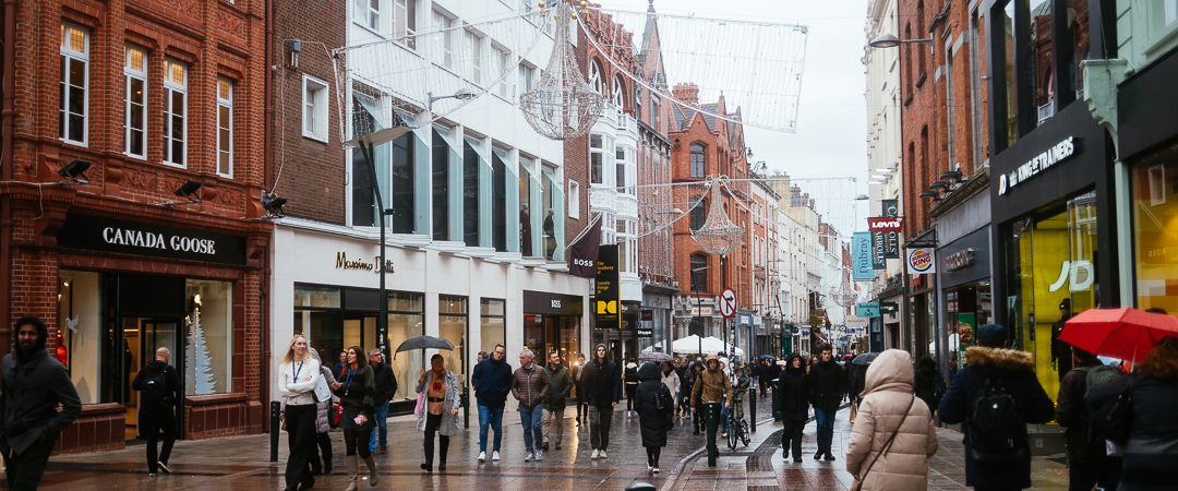 Walking down Grafton Street