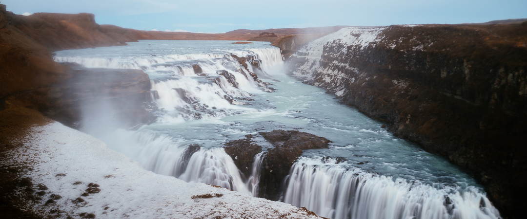 Long exposure at Gullfoss