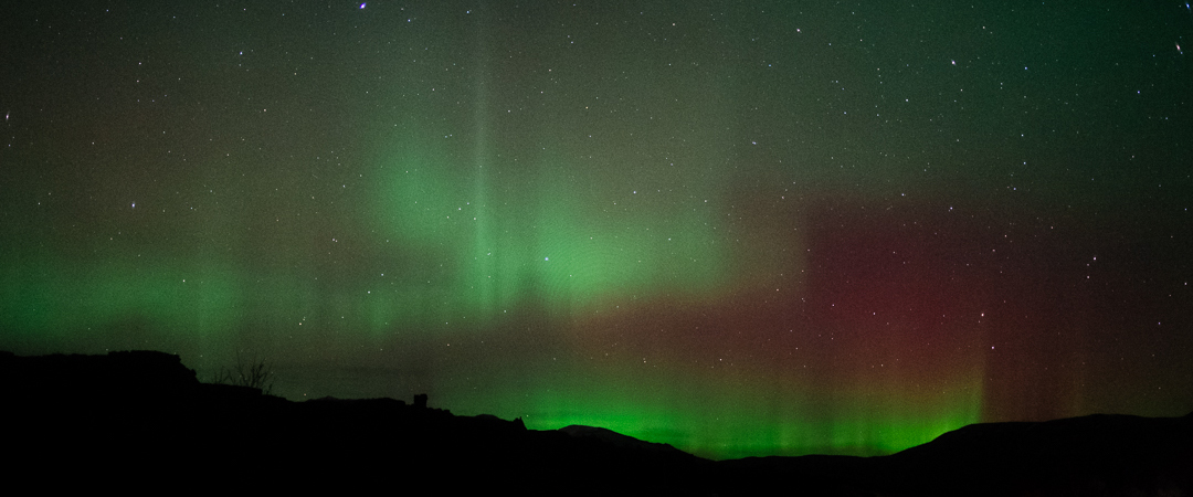 Weak activity but finally saw the northern lights