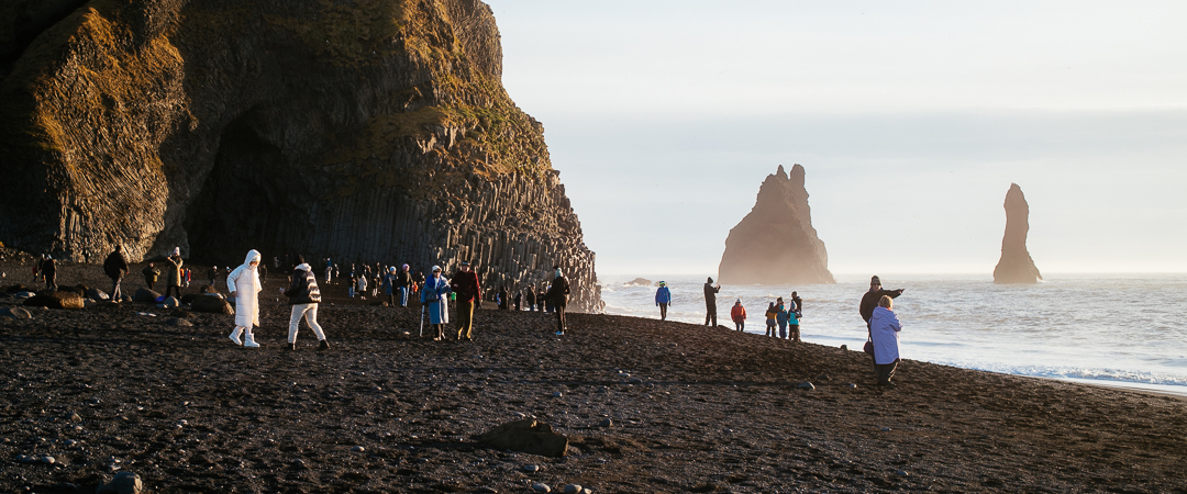 Black sand beaches at Reynisfjara