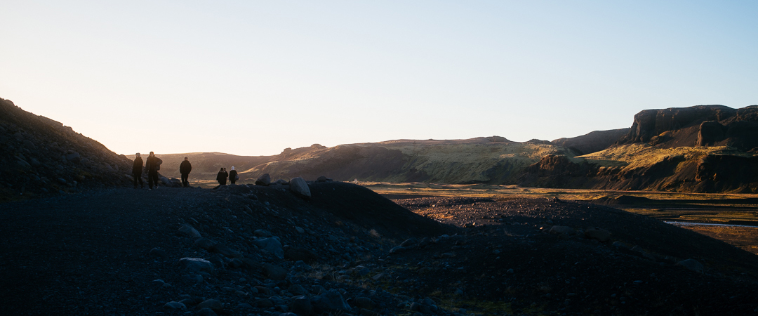 Hiking to Sólheimajökull