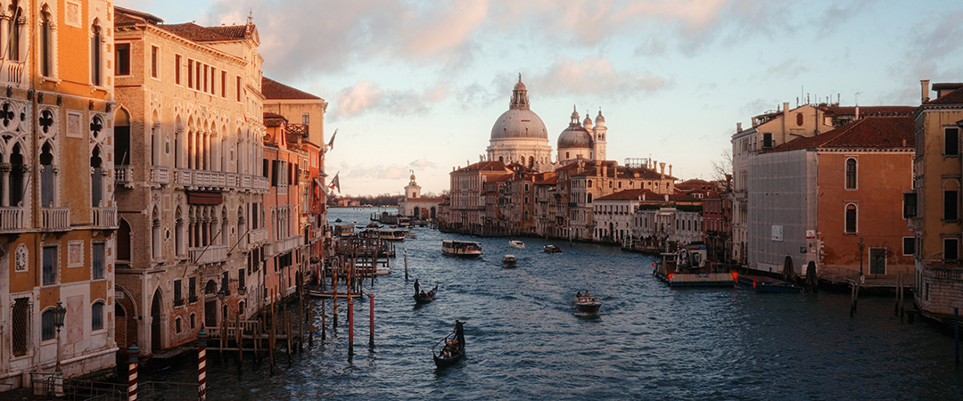 Basilica Santa Maria at sunset