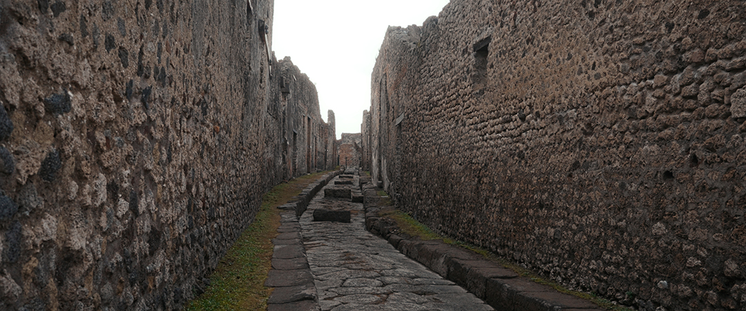 Walls inside Pompeii